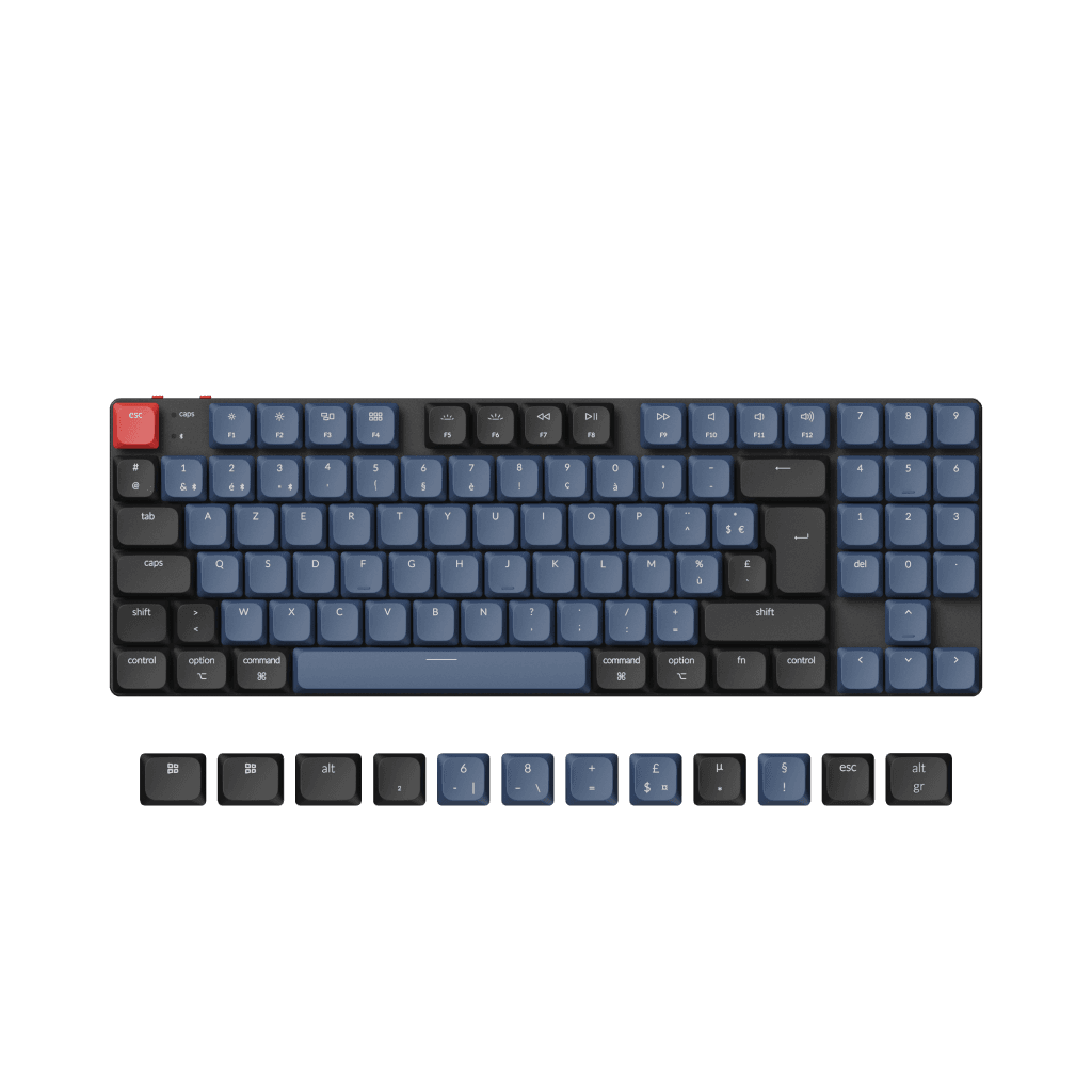 K13 PRO QMK RGB Noir - Sans fil - TKL NP - Switch Marron - K13PH3FR | Keychron
