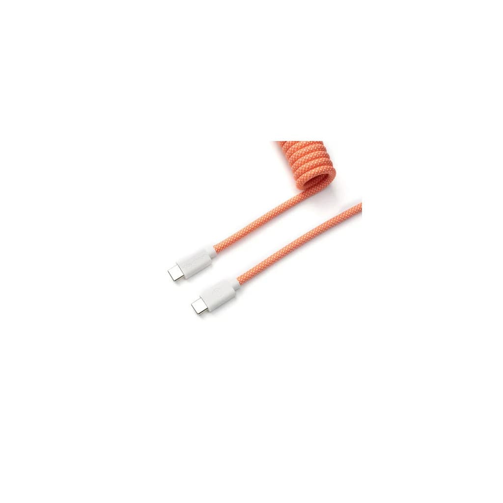 Cable Coiled Aviator - USB C - Rose Orange - Cab14 | Keychron