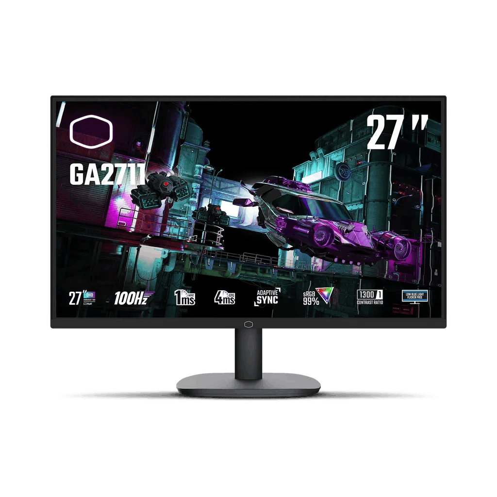 GA2711 27" QHD 100Hz - IPS - 1ms - HDR - Adap Sync - CMIGA2711EU | Cooler Master