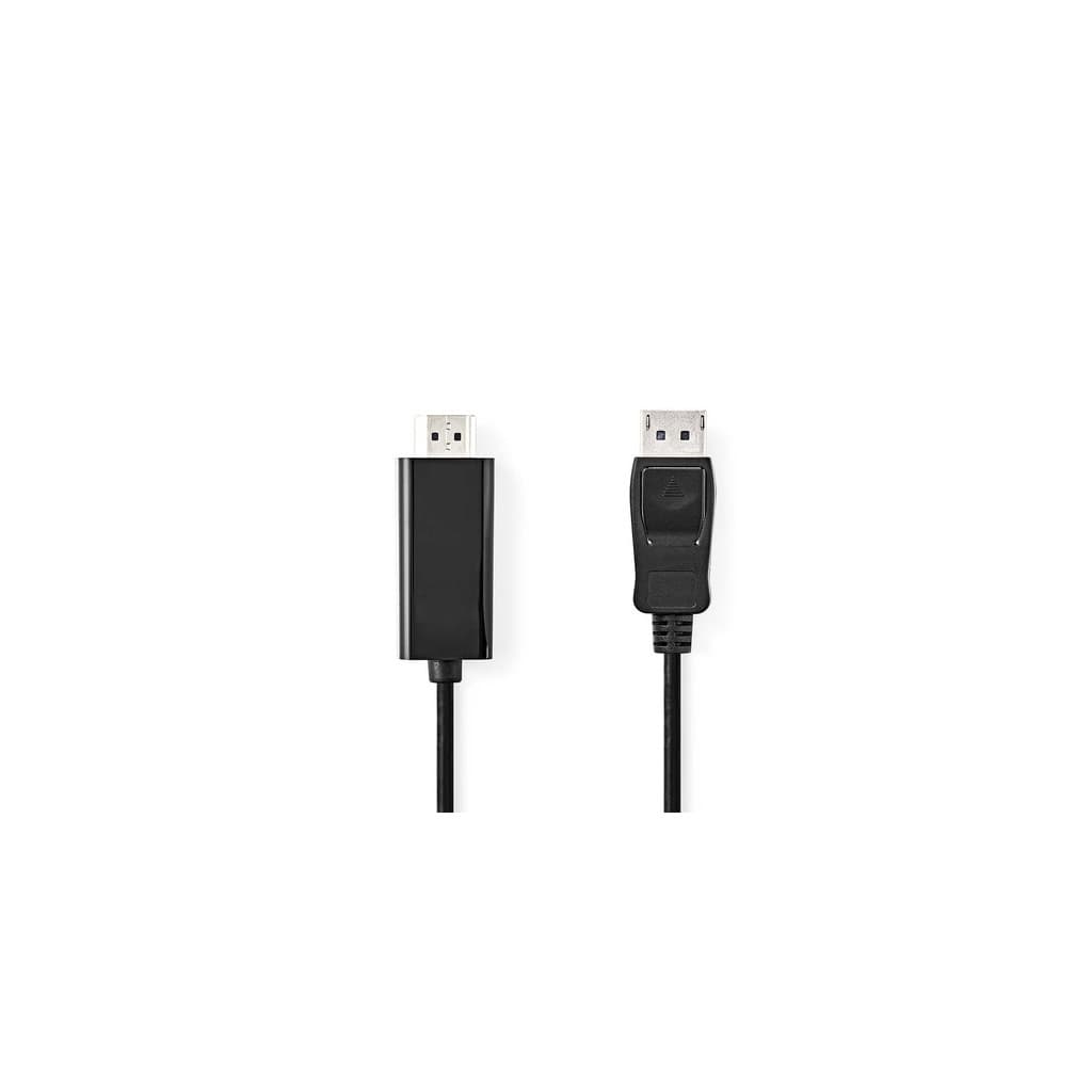 Câble Displayport 1.2 vers HDMI 1.2 mâle - mâle - 1m - CCGB37100BK10 | Nedis