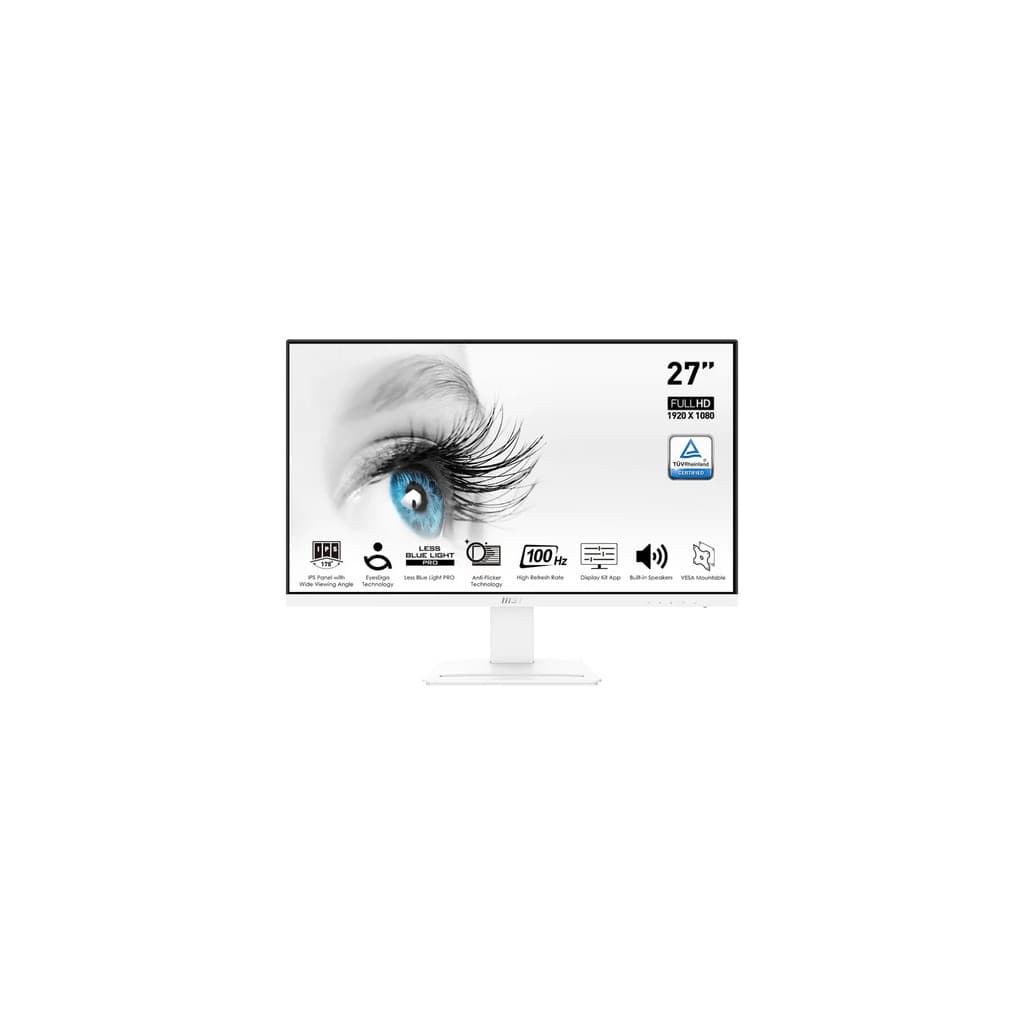 MP273AW 27" FHD - 100Hz - IPS - 1ms - FreeSync Blanc - 9S63PB4CH083 | MSI
