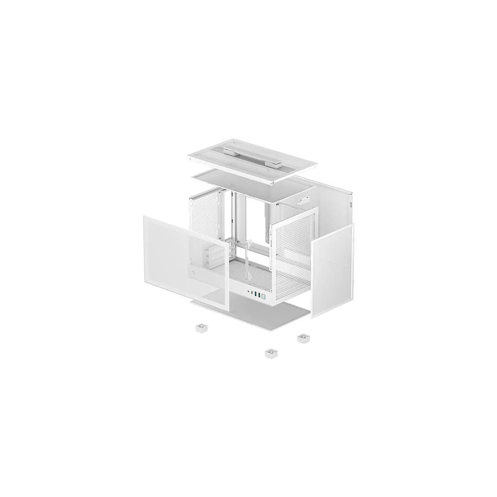 CH160 Blanc - mT - Sans Alim - Mini-ITX - CDCCH160WH | Deepcool