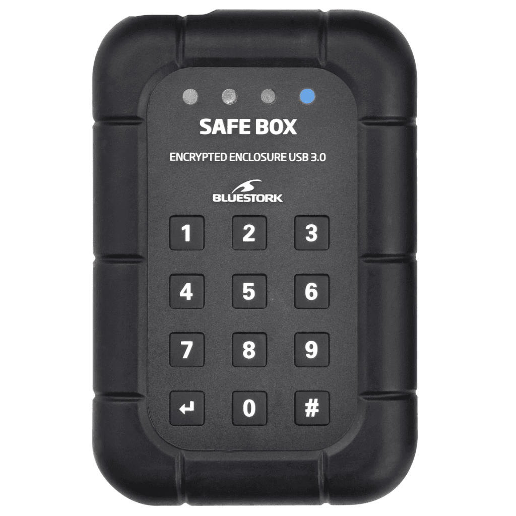 Safe Box encrypté USB3.0 pour DD 2.5" SATA - EHD25SATAU3CR | Bluestork
