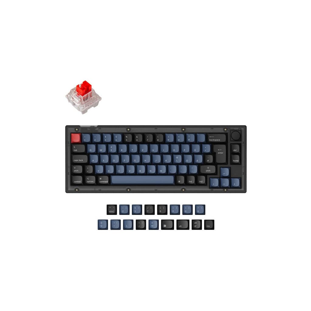 V2 GMK Knob RGB - Noir - 65% - Switch Rouge - V2C1FR | Keychron