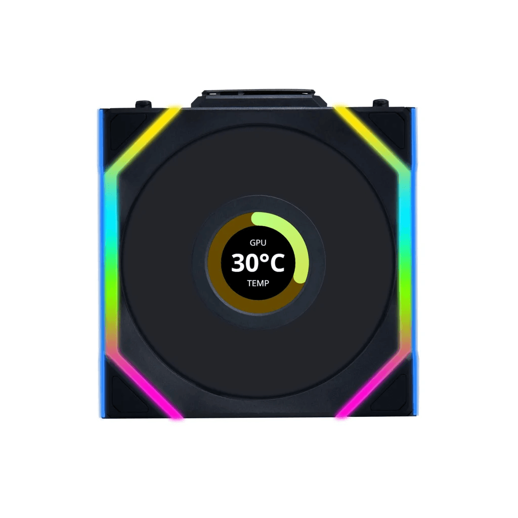 UNI FAN SL LCD ARGB PWM - Sans Fil 120mm - Noir - 12SLLCD1W1B | Lian-Li