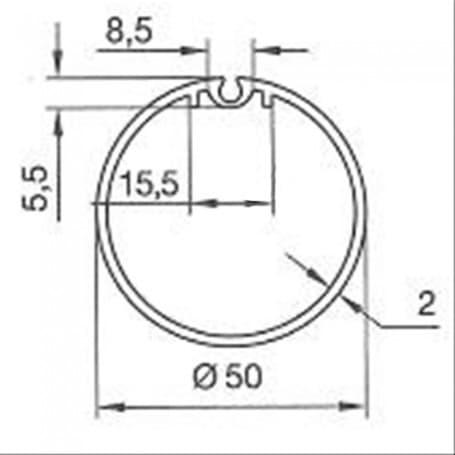 Adaptations pour Moteurs SOMFY / SIMU Ø 40 mm | Tubes Madopron de 50 - Somfy