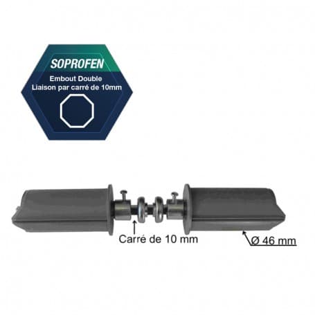 Embout double pour tube SOPROFEN Ă 50 mm - Soprofen