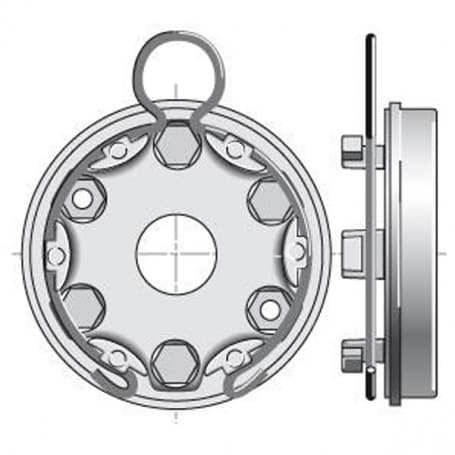 Support universel avec anneau à boucle | entraxe 44mm - Somfy