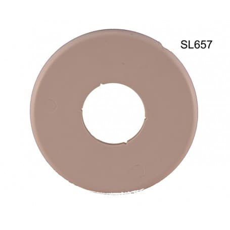 Rosace de recouvrement brun foncé pour guide sangle à enfoncer - Siral