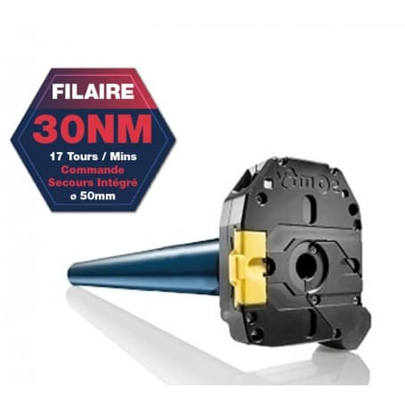 Moteur SOMFY RDO 50 avec Commande de Secours intégrée - 30NM - Somfy