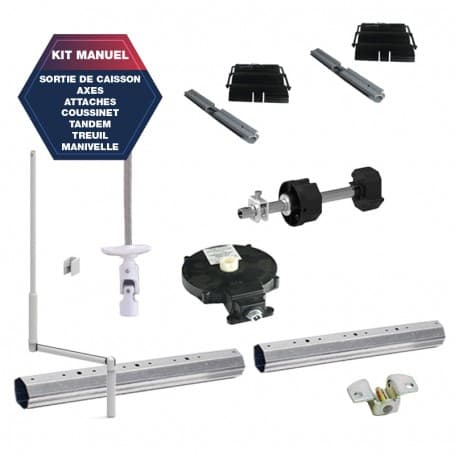 Kit manuel pour fenĂȘtre / porte-fenĂȘtre, manĆuvre par treuil - Pro Volet