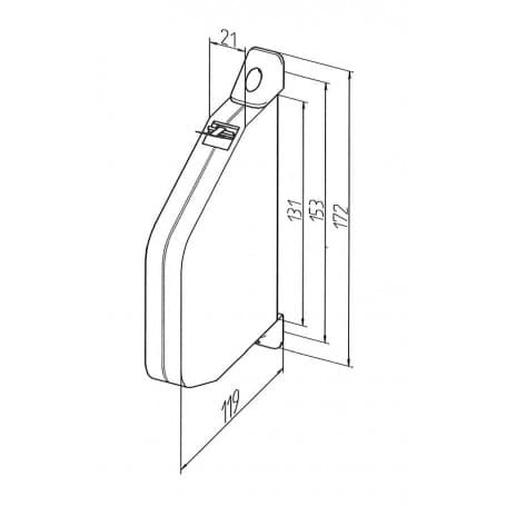 Enrouleur de sangle orientable avec 5.5 ml de sangle de 15 mm - Siral