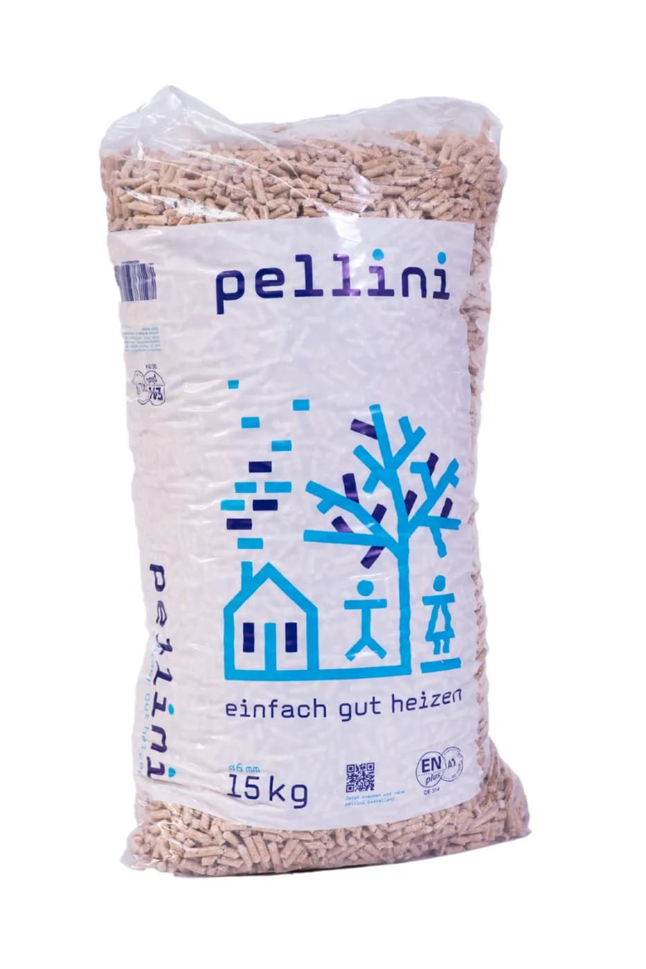 Pellini Holzpellets 66 × 15 kg Sackware Palette – Sack