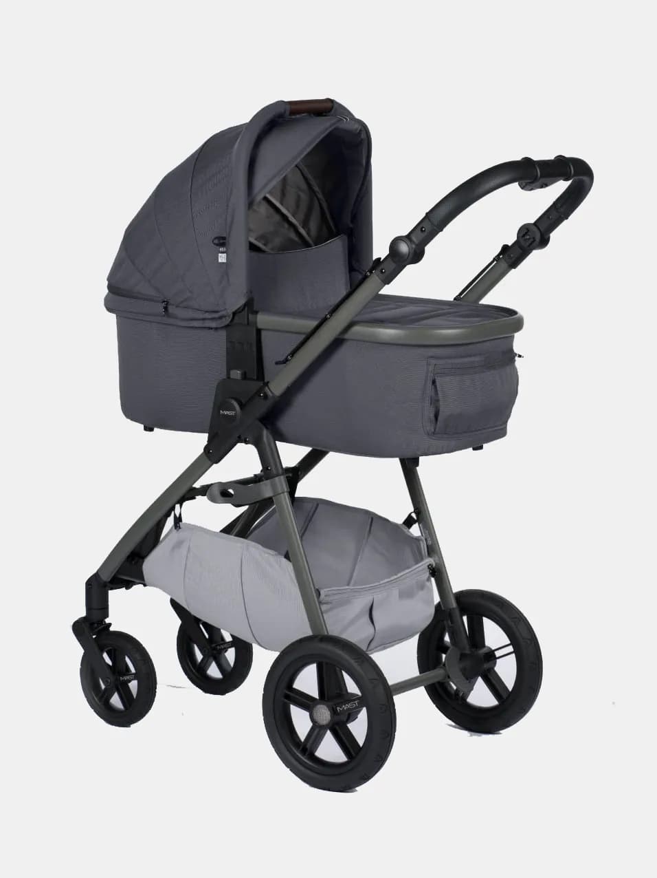 MAST Swiss Design M.4x Plus - Kombi-Kinderwagen 2in1 - mit - HP Wheels - Volcanic Ash