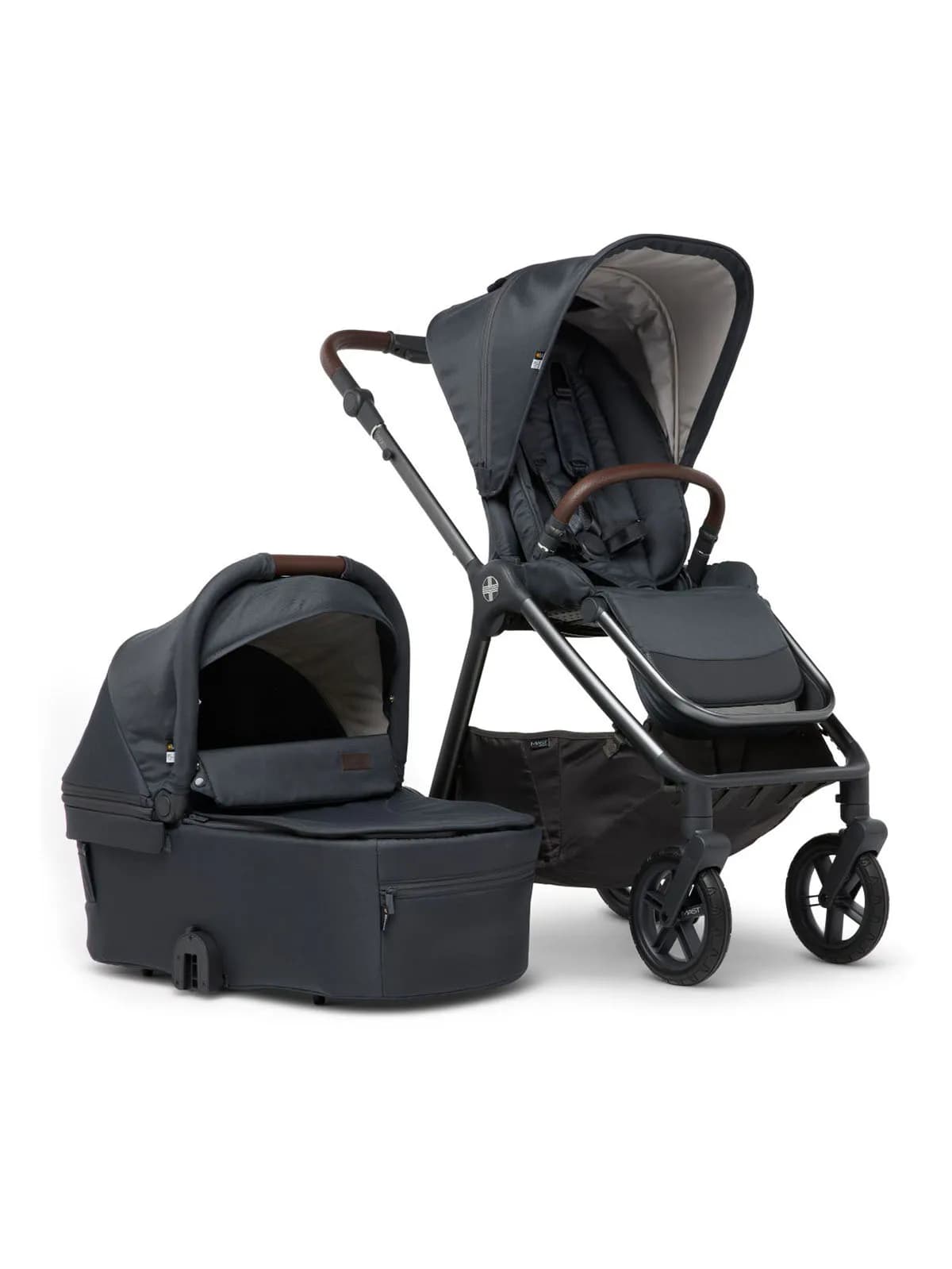 MAST Swiss Design M.5X - Kombi-Kinderwagen - 2-in-1-Set - Dark Grey
