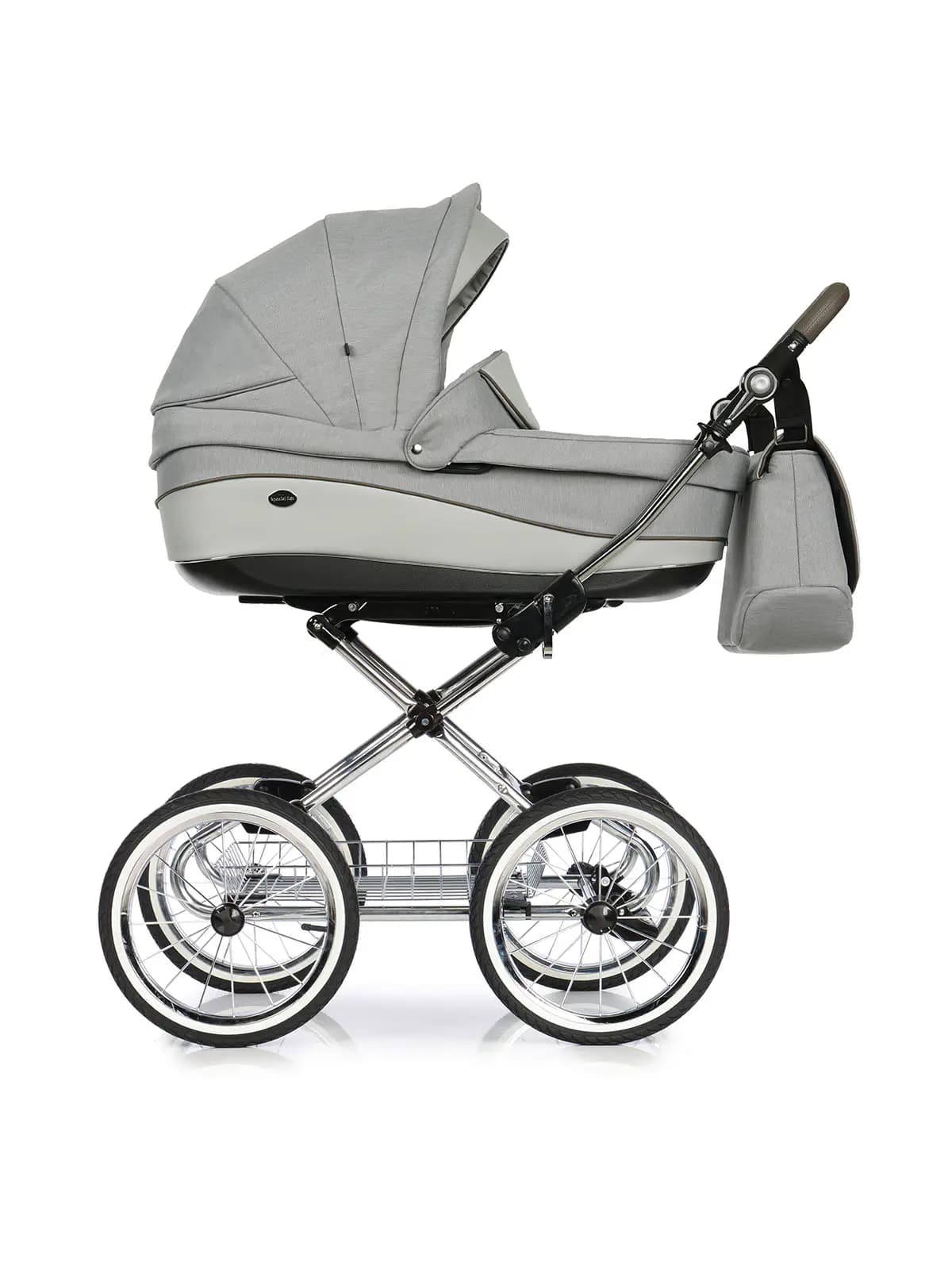 Roan Emma - Klassischer Kinderwagen - 2-in-1-Set - E-2 Hellgrau