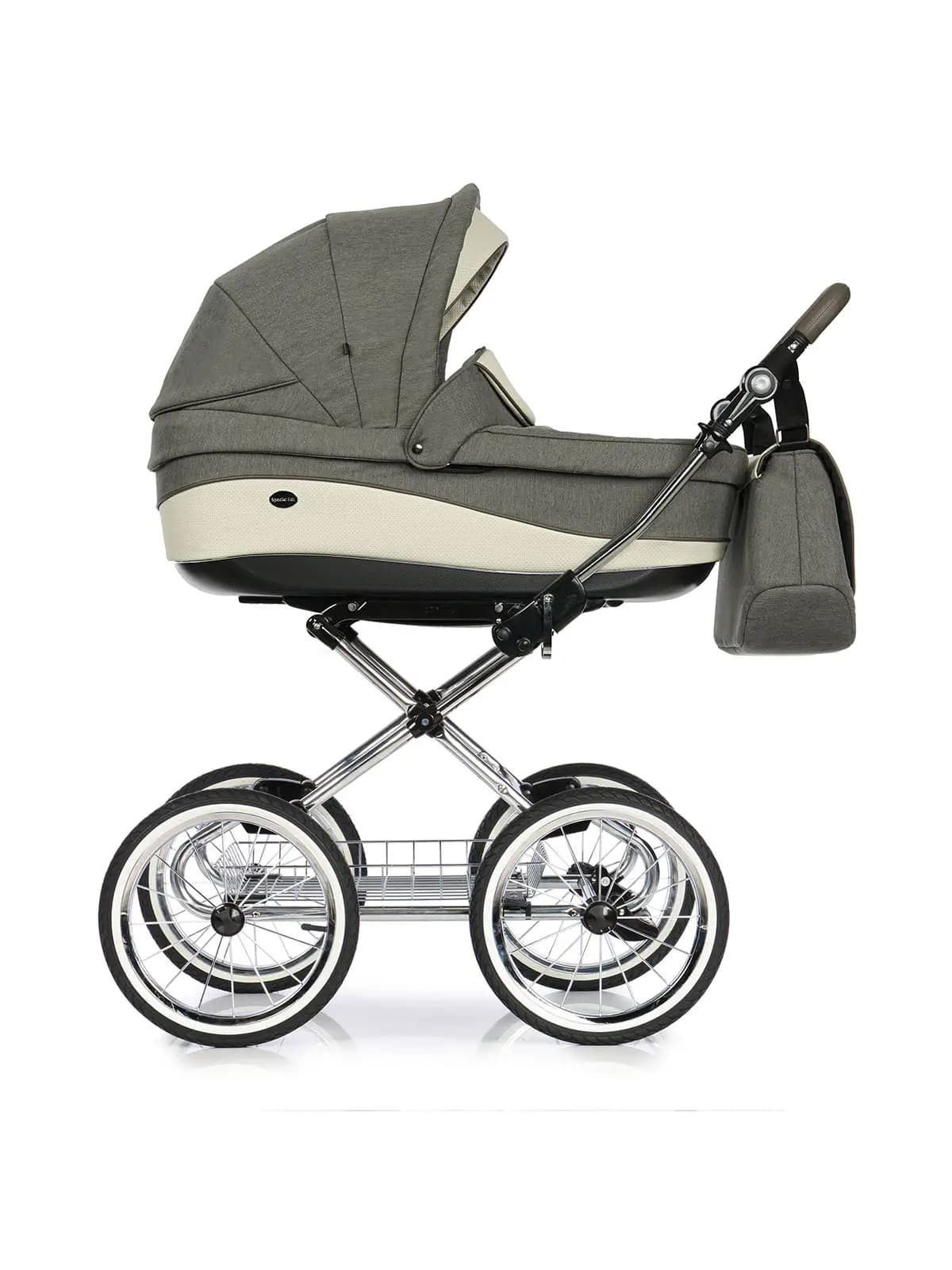 Roan Emma - Klassischer Kinderwagen - 2-in-1-Set - E-3 Grau