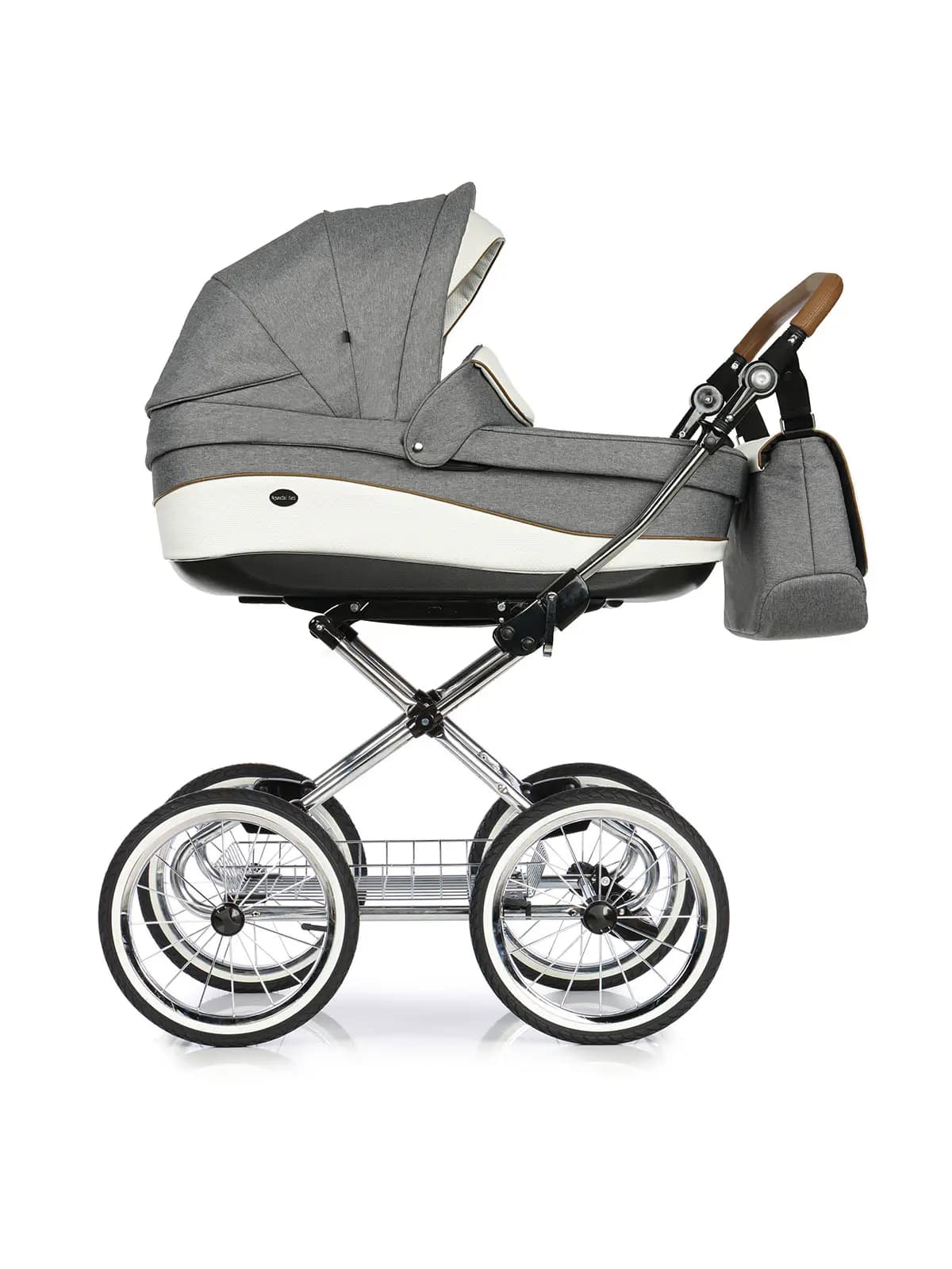 Roan Emma - Klassischer Kinderwagen - 2-in-1-Set - E-5 Grau Melange