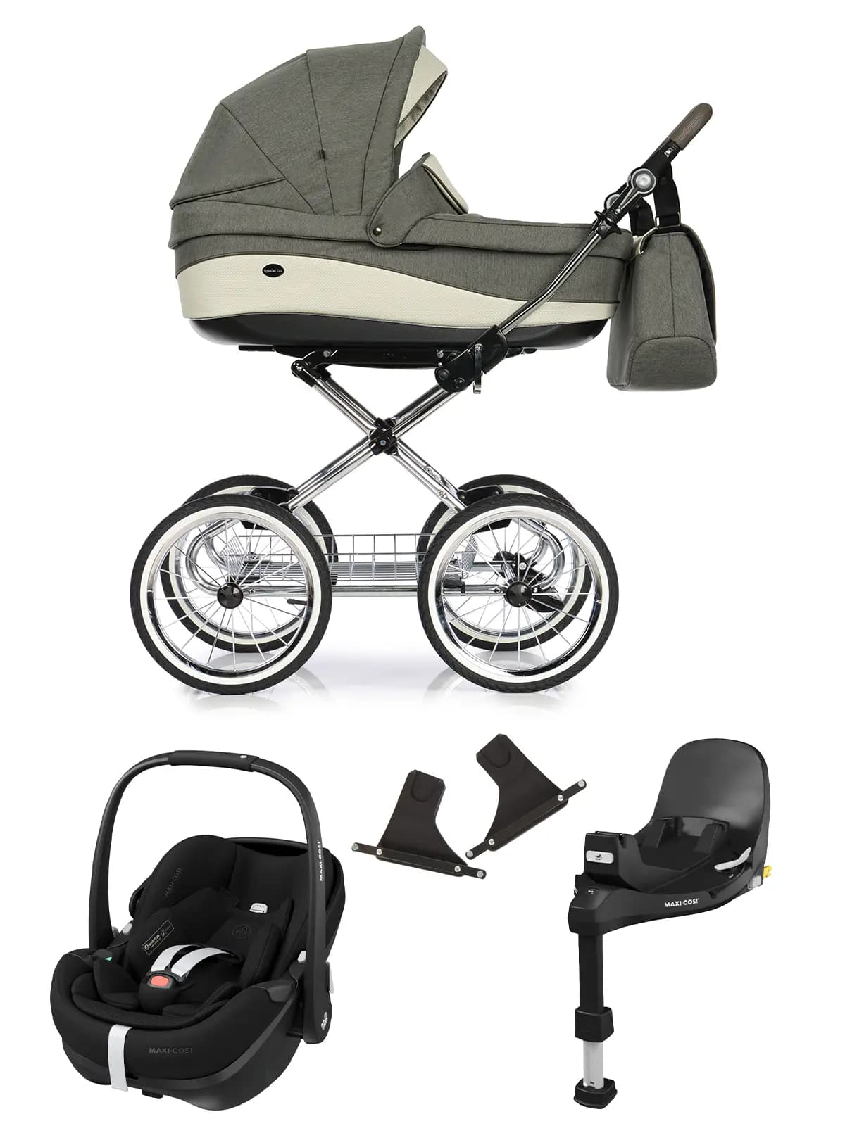 Roan Emma - Klassischer Kinderwagen Bundle - AusfĂĽhrung 5