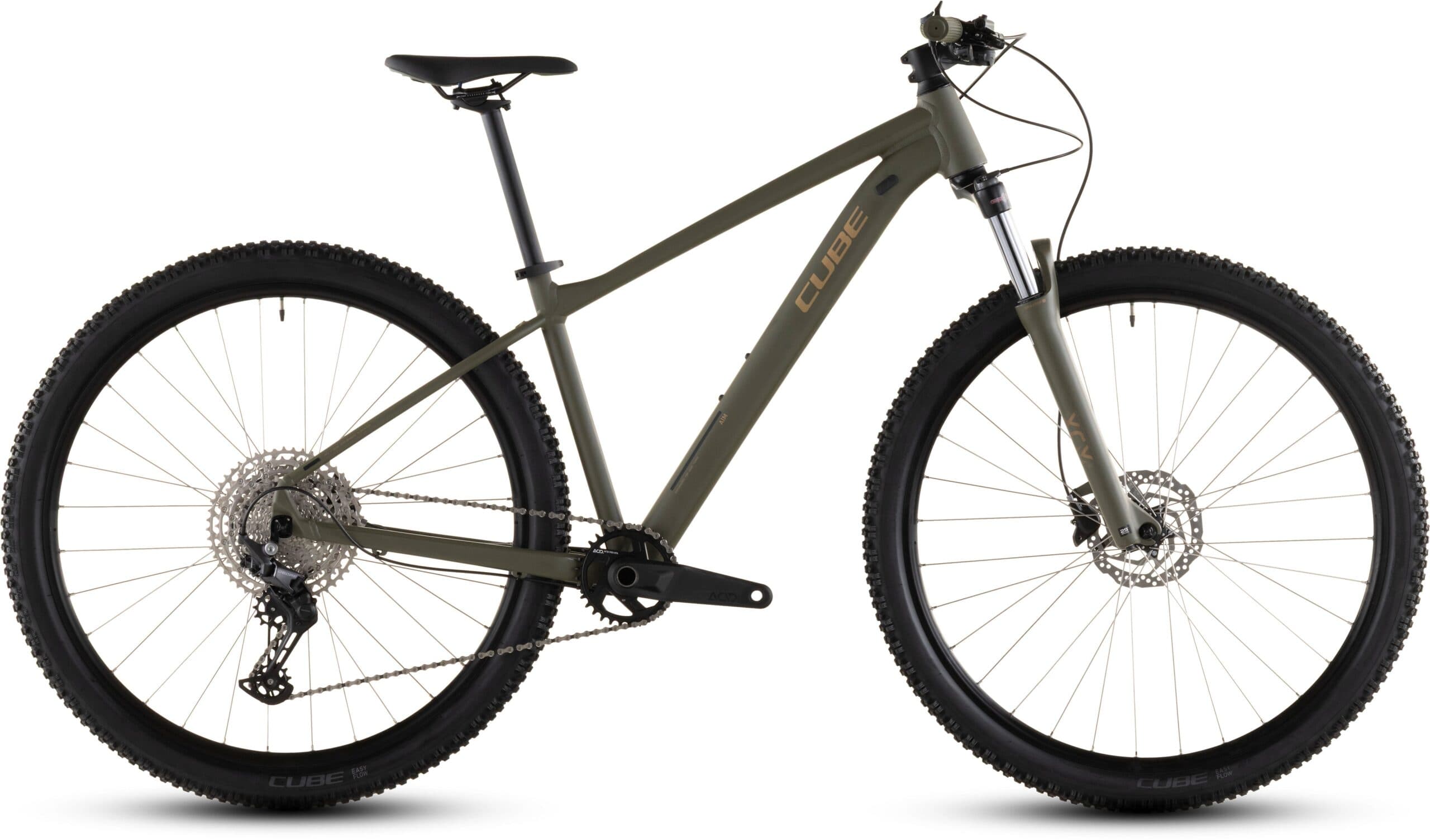 Cube Aim SLX (2026) | VTT semi-rigide 27,5/29 pouces | dustyolive´n´gold - XL