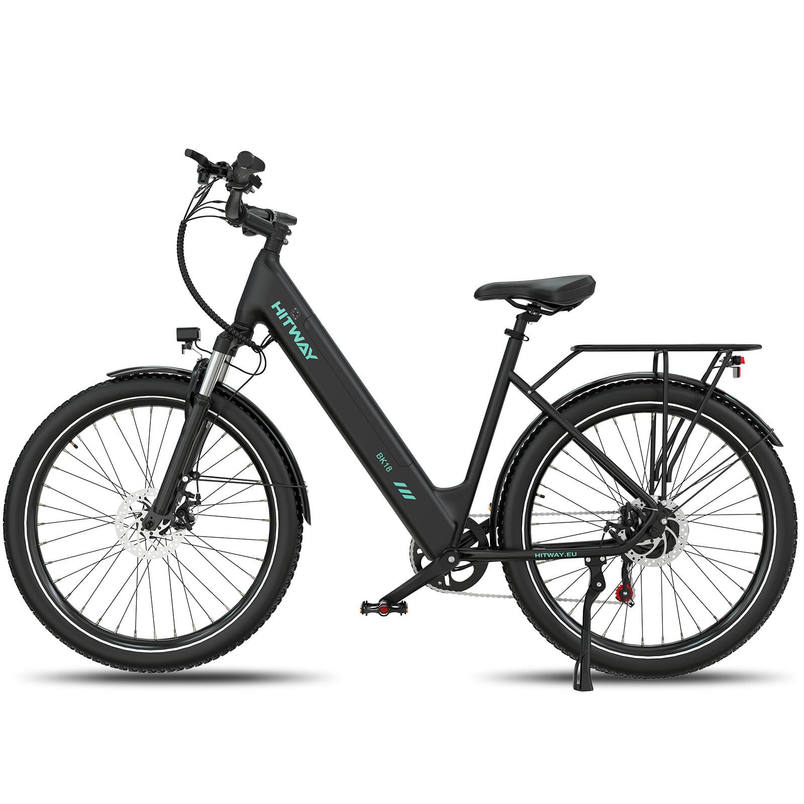 27,5ⳠVélo de ville électrique cadre bas 13Ah batterie amovible BK18 APP NFC - XL