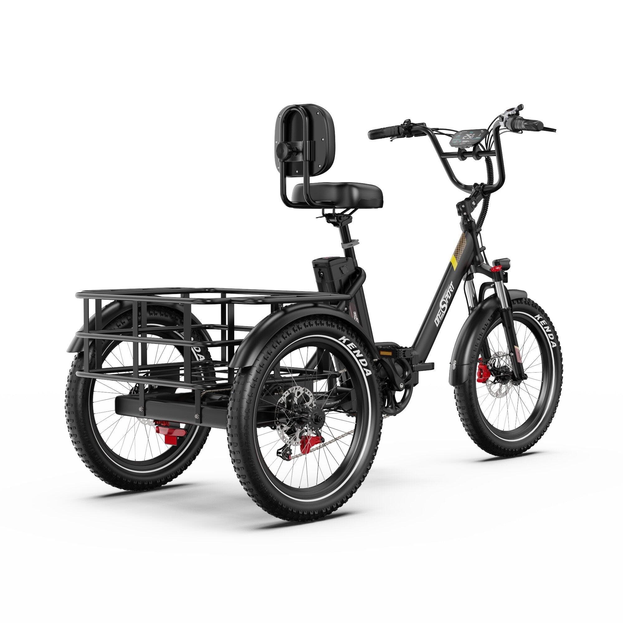 ONESPORT OT30 PRO 20âł tricycle pliant 3 roues batterie 48V 18Ah 7 vitesses - XL