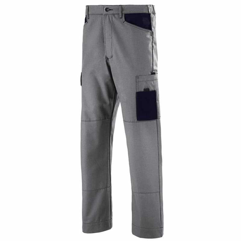 Cepovett - Pantalon de travail Coton majoritaire FACITY - XS - Bleu Marine / Bleu Roi