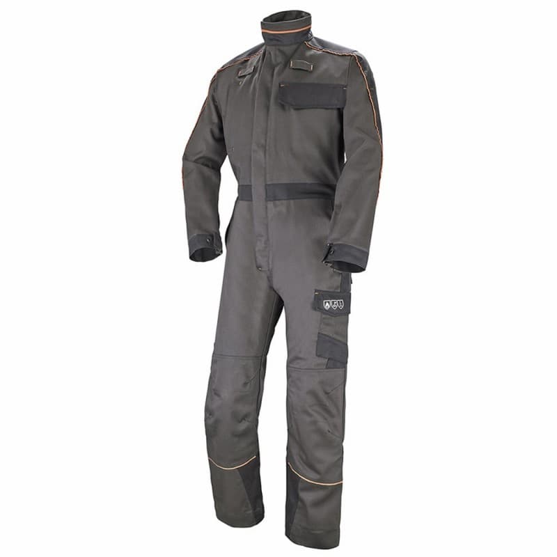 Cepovett - Combinaison de travail résistante à la flamme KONECT Classe 2 - XS - Gris / Noir