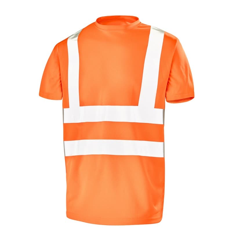 Cepovett - Tee-shirt manches courtes Fluo Base 2 - S - Orange
