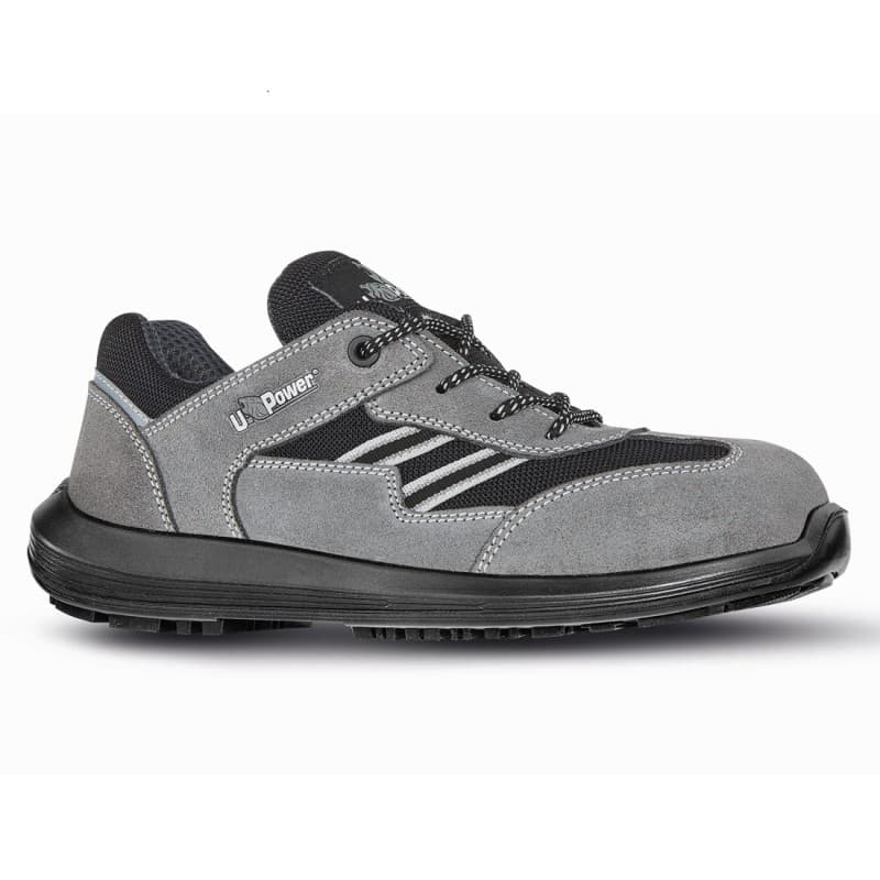 U-Power - Chaussures de sécurité basses sans métal CALIFORNIA - Environnements secs - S1P SRC - 35 - Gris