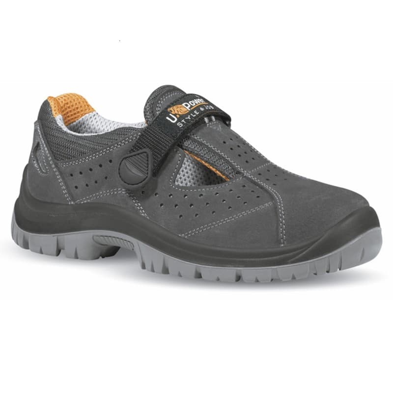 U-Power - Chaussures de sécurité basses classiques et robustes MAGIC - Environnements secs - S1P SRC - 35 - Gris Foncé