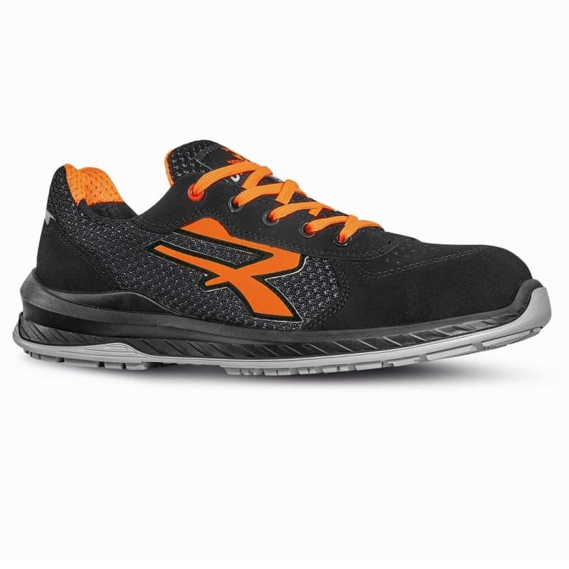 U-Power - Baskets de sécurité basses anti perforation NAIROBI - Usage général - ESD S1P SRC - 35 - Noir / Orange
