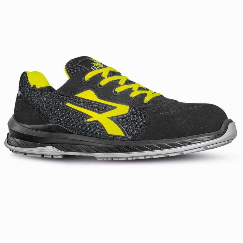 U-Power - Baskets de sécurité basses anti perforation MARSIGLIA - Usage général - ESD S1P SRC - 35 - Noir / Jaune