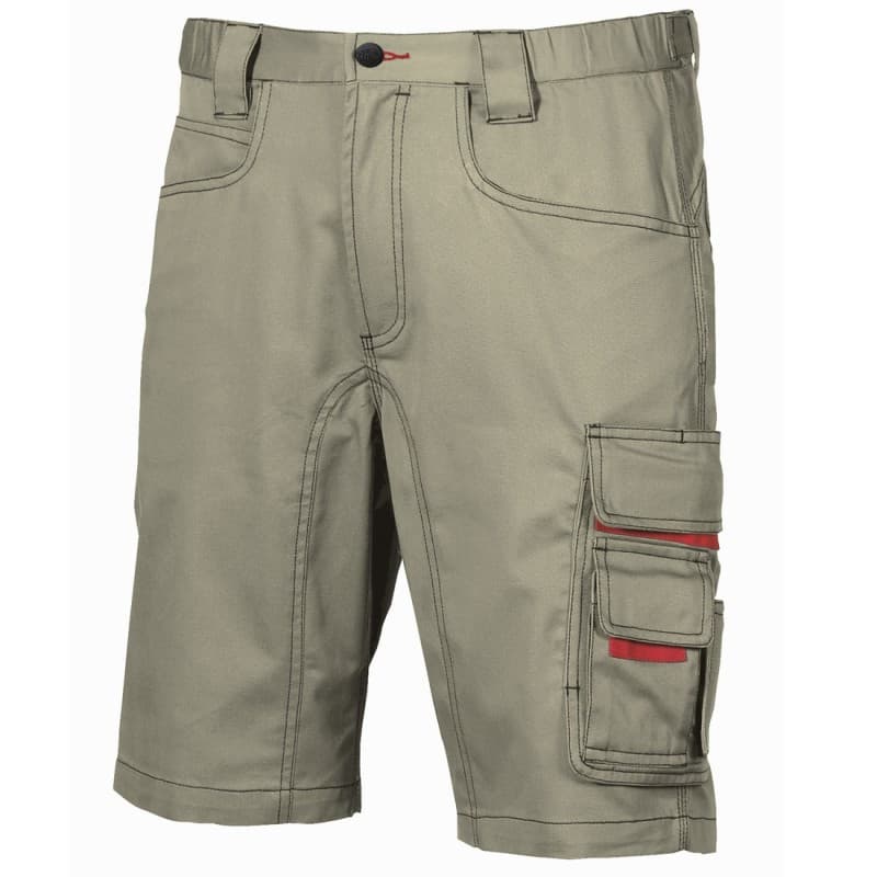 U-Power - Bermuda de travail kaki PARTY - 38 - Kaki