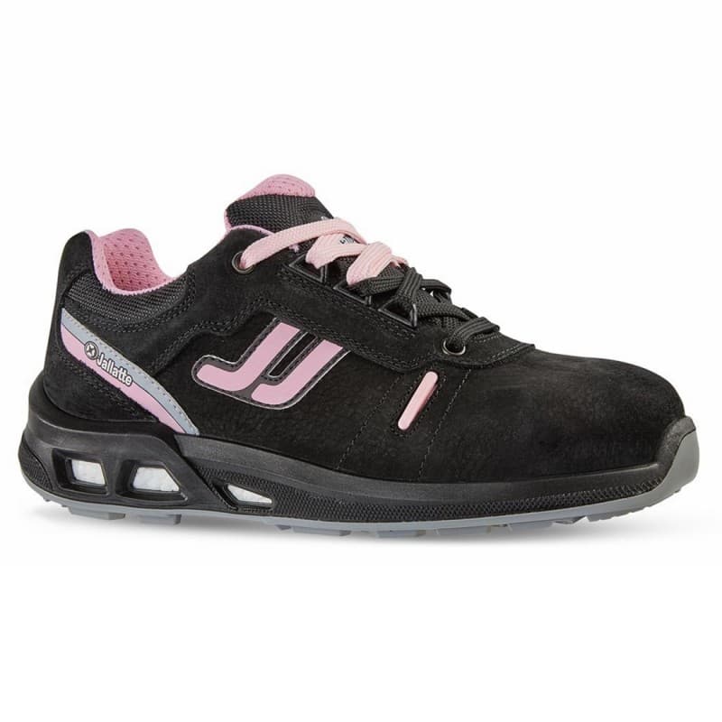 Jallatte - Chaussures de sécurité basses noire et rose NOA SAS S3 CI SRC - 35 - Noir / Rose