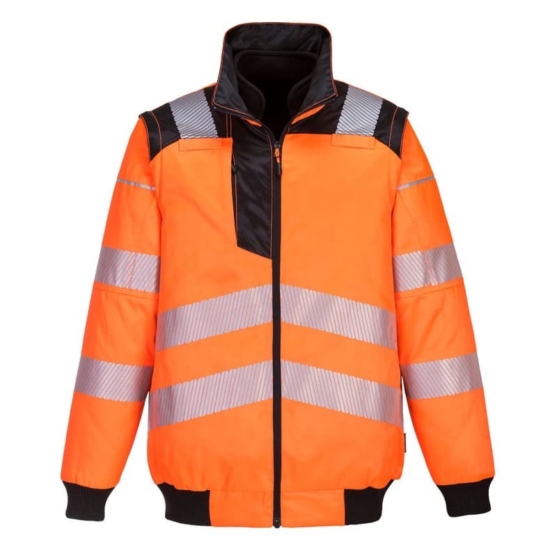 Portwest - Blouson de travail 3 en 1 PW3 HV - L - Orange / Noir