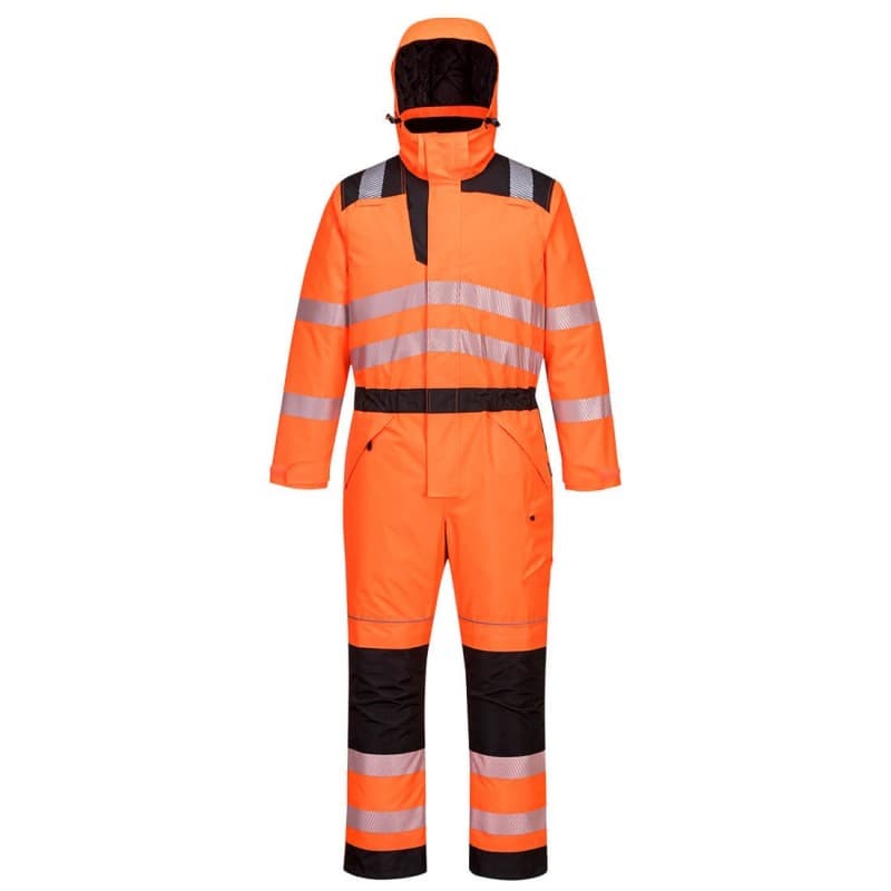 Portwest - Combinaison de travail chaude pour l'hiver HV PW3 - L - Orange / Noir