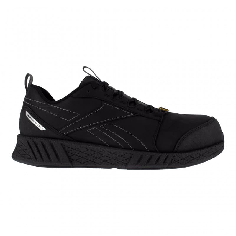 Reebok - Chaussures de sécurité basses noire en cuir embout composite FUSION S3 SRC ESD - 37 - Noir