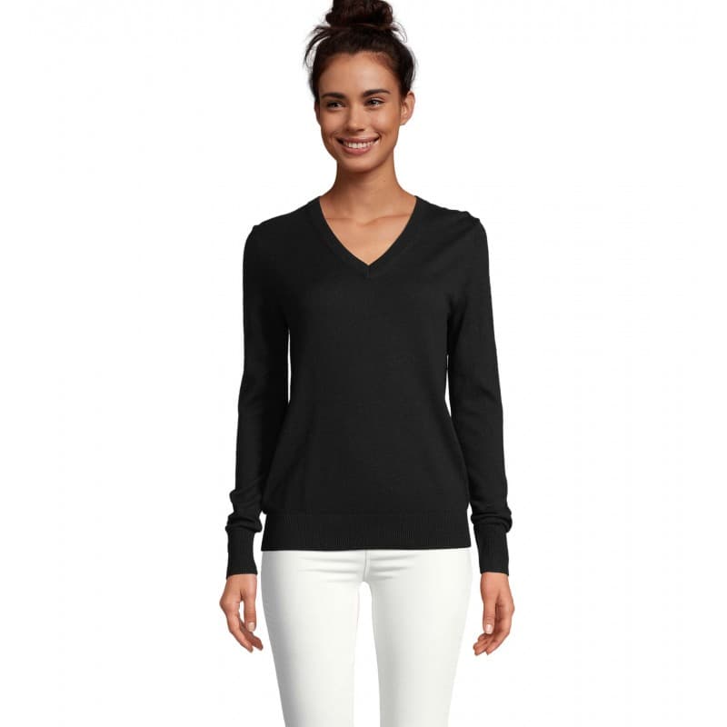 Neoblu - Pull col v femme SULLIVAN WOMEN - S - Noir