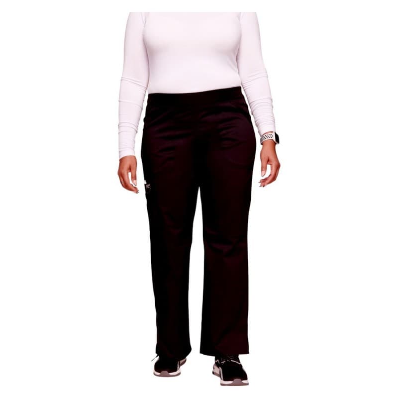 Cherokee - Pantalon cargo à taille moyenne à enfiler femme CHWWE110 - XS - Noir