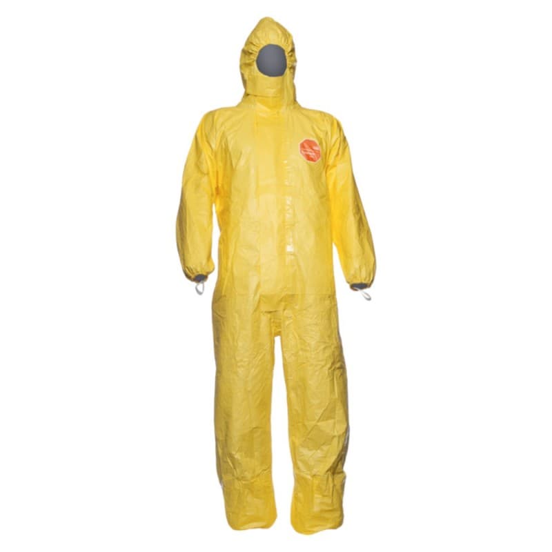 Coverguard - Combinaison de travail jetable contre les agents infectieux et anti-acide jaune TYCHEM 2000 C (Pack de 25) - L - Jaune