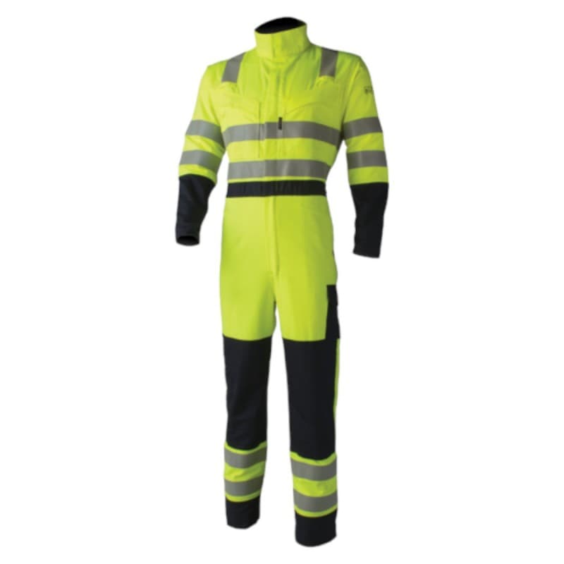 Coverguard - Combinaison de travail multirisques haute visibilité THOR jaune bleu marine - S - Jaune