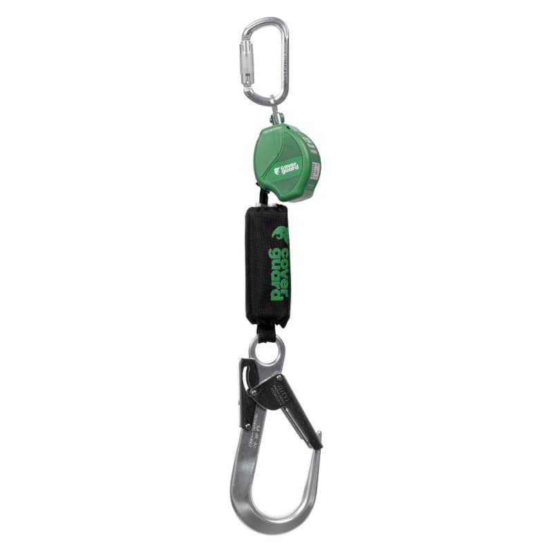 Coverguard - Anti-chute à rappel automatique facteur 2 capacité 140kg sangle 2m SOLANO - Unique - Noir