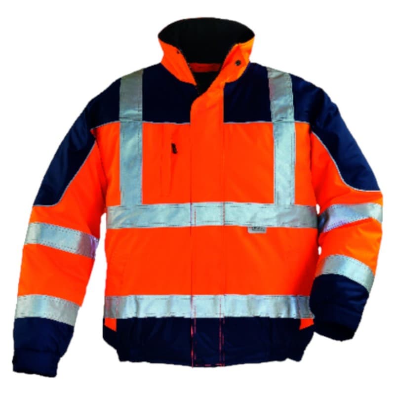 Coverguard - Blouson de travail haute visibilité AIRPORT orange bleu marine - 2XL - Orange