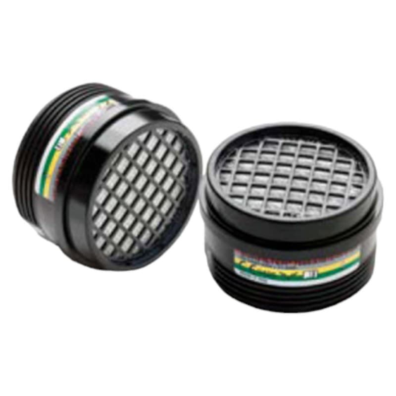 Coverguard - Filtres A1B1E1K1 P3R gaz et vapeurs organiques pour EURMASK UNO/DUO (Pack de 6) - Unique - Noir