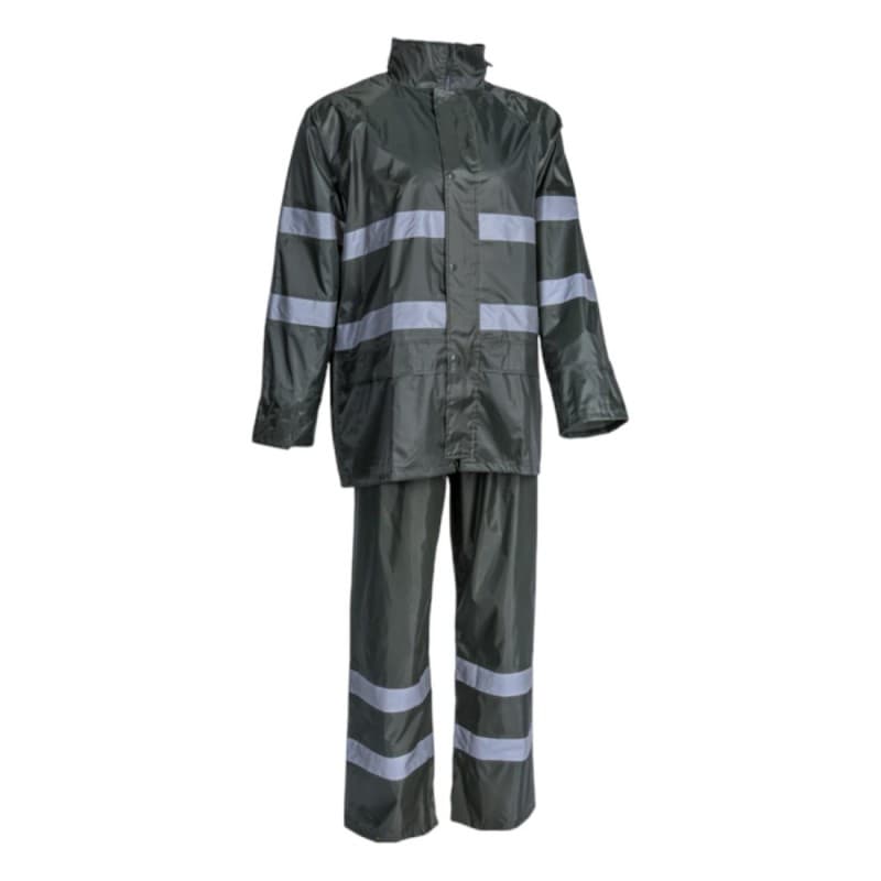 Coverguard - Ensemble de pluie imperméable avec bandes réfléchissantes RAINET vert - S - Vert