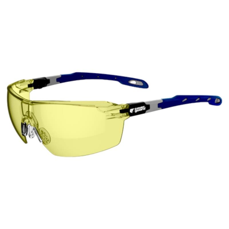 Coverguard - Lunettes de protection anti-rayures teintées jaune PANTHER (Pack de 10) - Unique - Gris