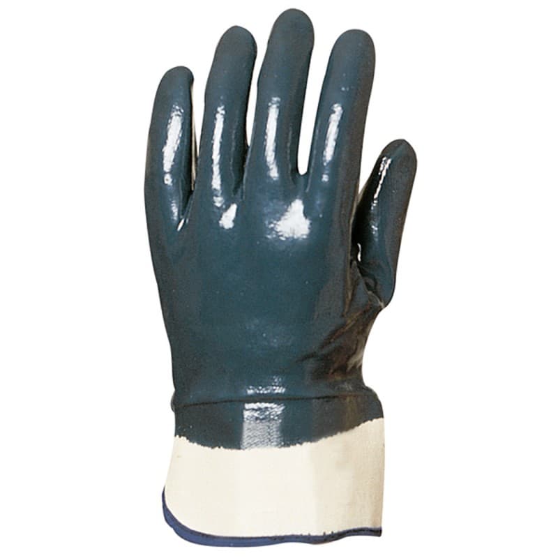 Coverguard - Gants manutention bleu en nitrile et manchette de sécurité EUROSTRONG 9620 (Pack de 10) - 8 - Bleu