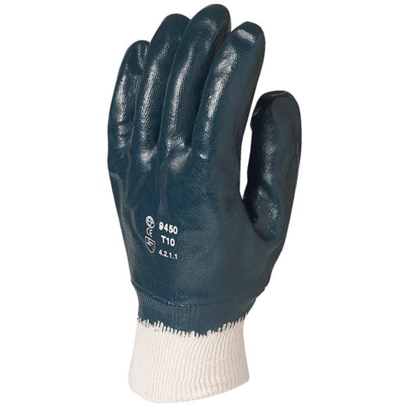 Coverguard - Gants manutention bleu en nitrile EUROSTRONG 9450 (Pack de 10) - 8 - Bleu
