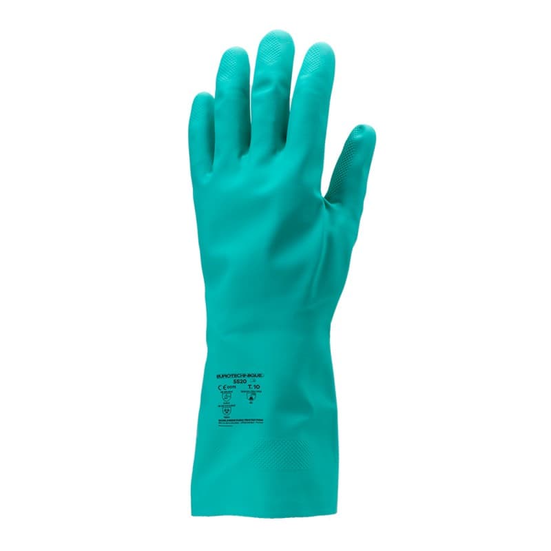 Coverguard - Gants de protection chimique vert en nitrile 5500 PREM'S épaisseur 0.38 EUROCHEM N5520 (Pack de 10) - 6 - Vert
